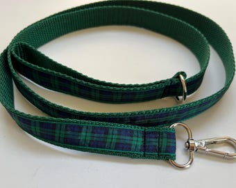 Dog Pet Lead Bespoke Leash made in Australia chose your colour tartan