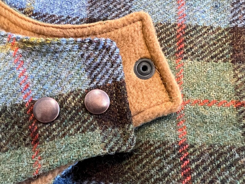 Dog Coat Jacket Hunting MacLeod, Harris Tweed, Bespoke dog wear, made in Adelaide, Australia Caramel