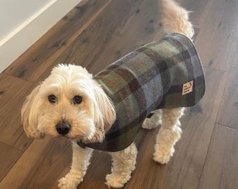 Dog Coat, Hunting Macleod, Harris Tweed, Tartan, Bespoke Dog Wear