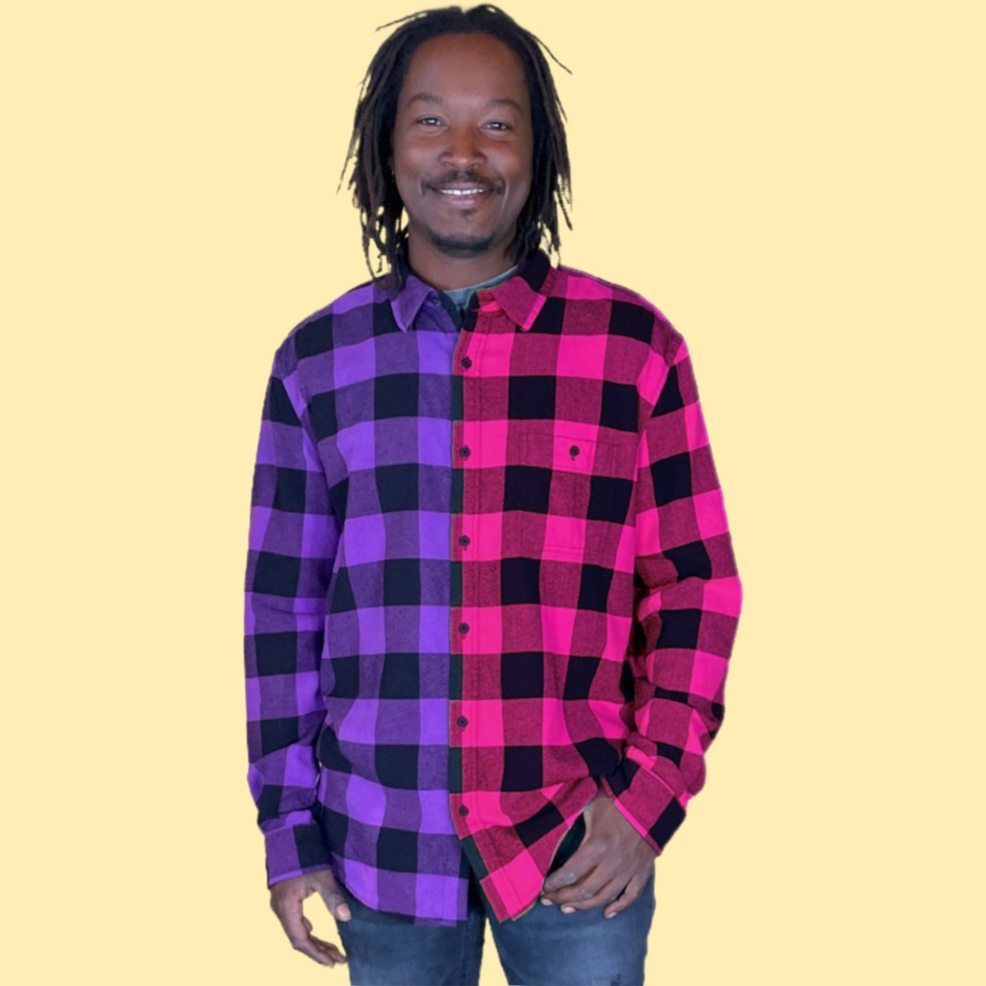 ☆FREEDOM☆ Freedom Flannel Shirt Purple FD23WMSH3620PP P!NK Pink Alecia Moore Trustfall Botton-Up Plaid LG Shirt