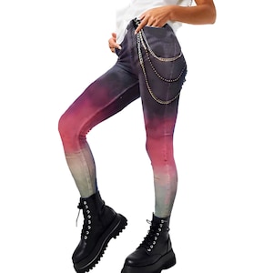 Sky Wox High Waisted Leather-Look Leggings