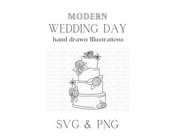 Wedding Cake SVG, Wedding Icon, Wedding Clip art, Vector, Wedding day timeline svg graphic