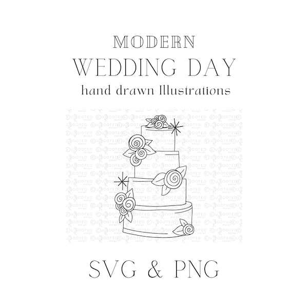 Wedding Cake SVG, Wedding Icon, Wedding Clip art, Vector, Wedding day timeline svg graphic