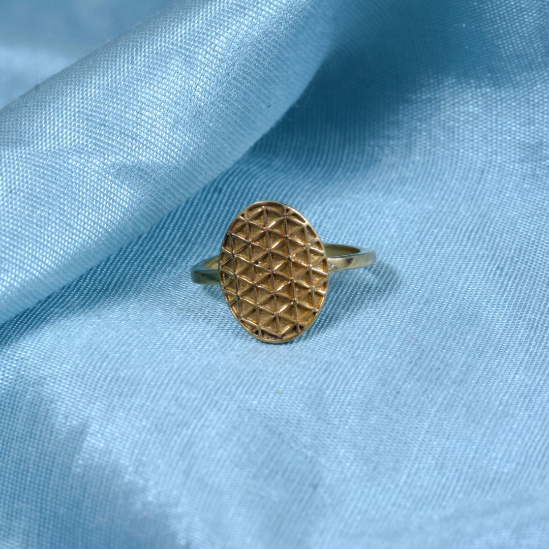 Pineapple 18k Goldring Handmade Ring Bestie Ring Golden - Etsy
