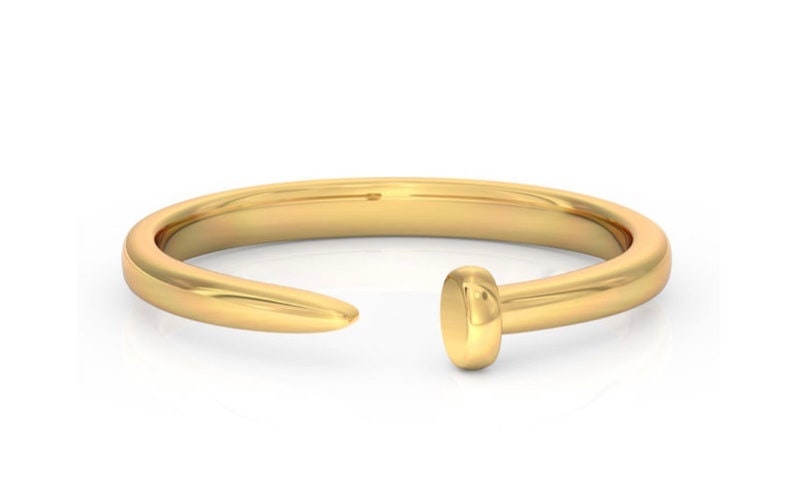 Gold Nail Ring Etsy Singapore