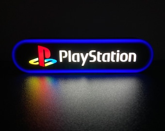 Letrero LED impreso en 3D de PlayStation (logotipo a color)