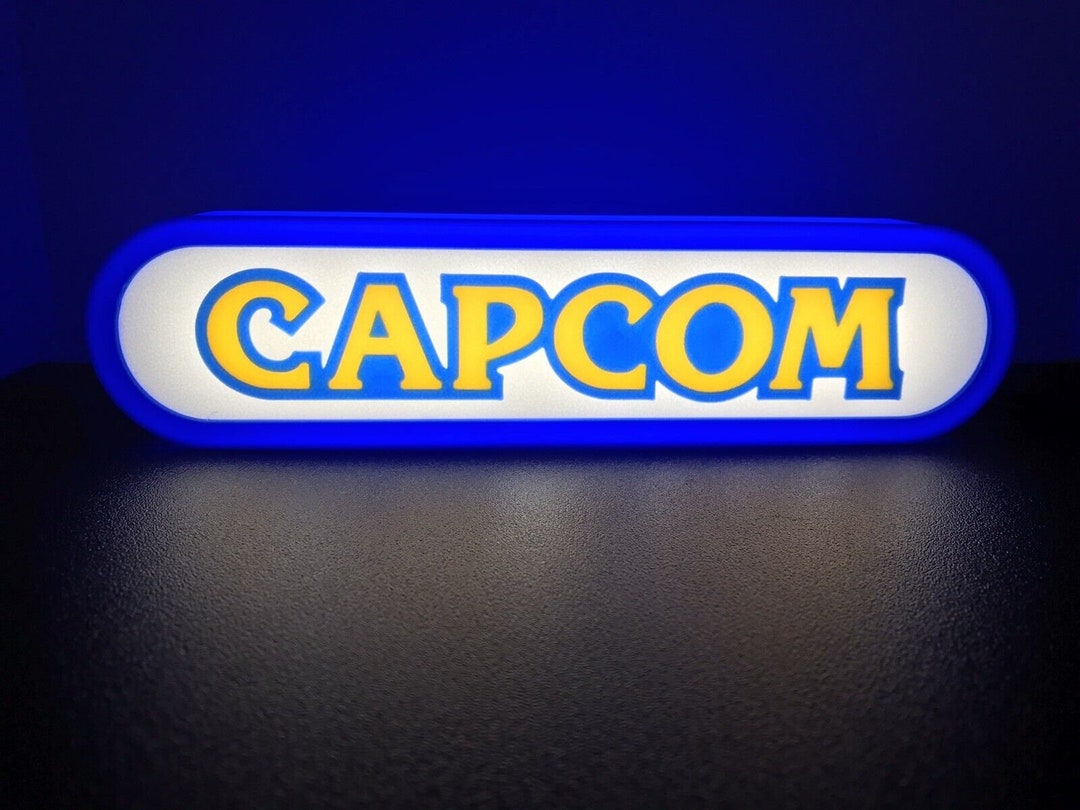 Capcom 3d Printed Led Sign - Etsy Australia