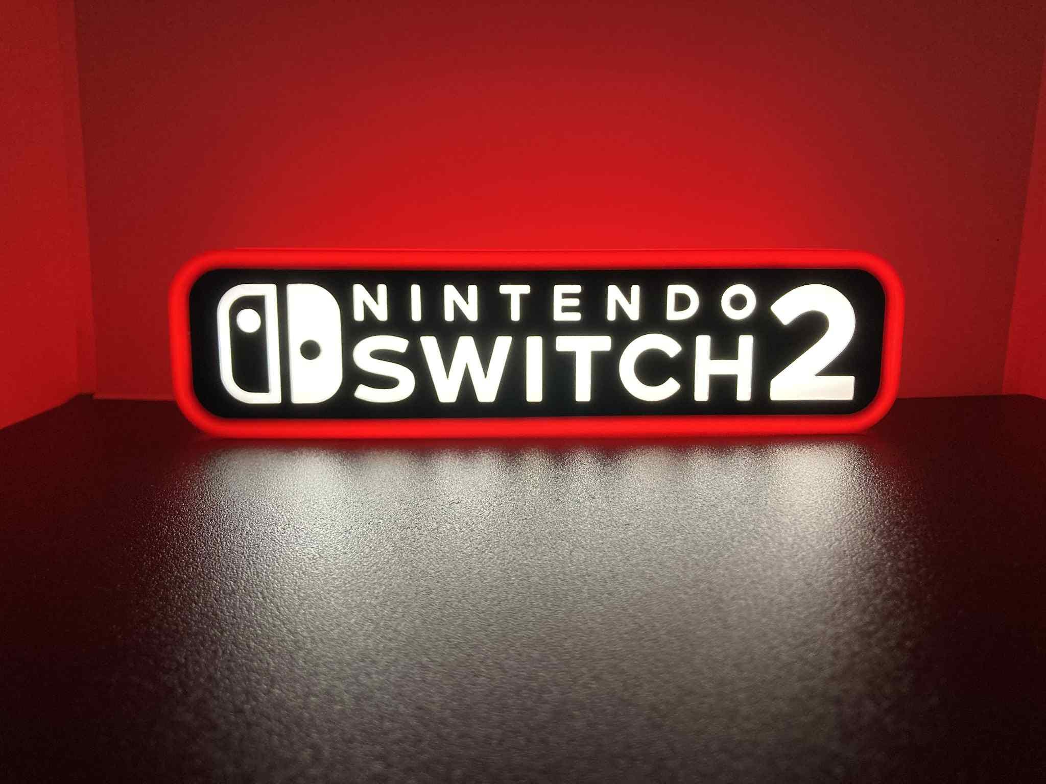 スイッチ×3 （ネオン×2 グレー×2） Nintendo Switch 2 3d Printed Led Sign - Etsy