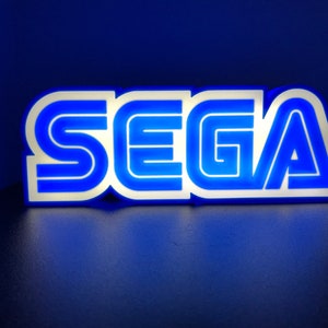 Sega 3d Printed Led Sign V2