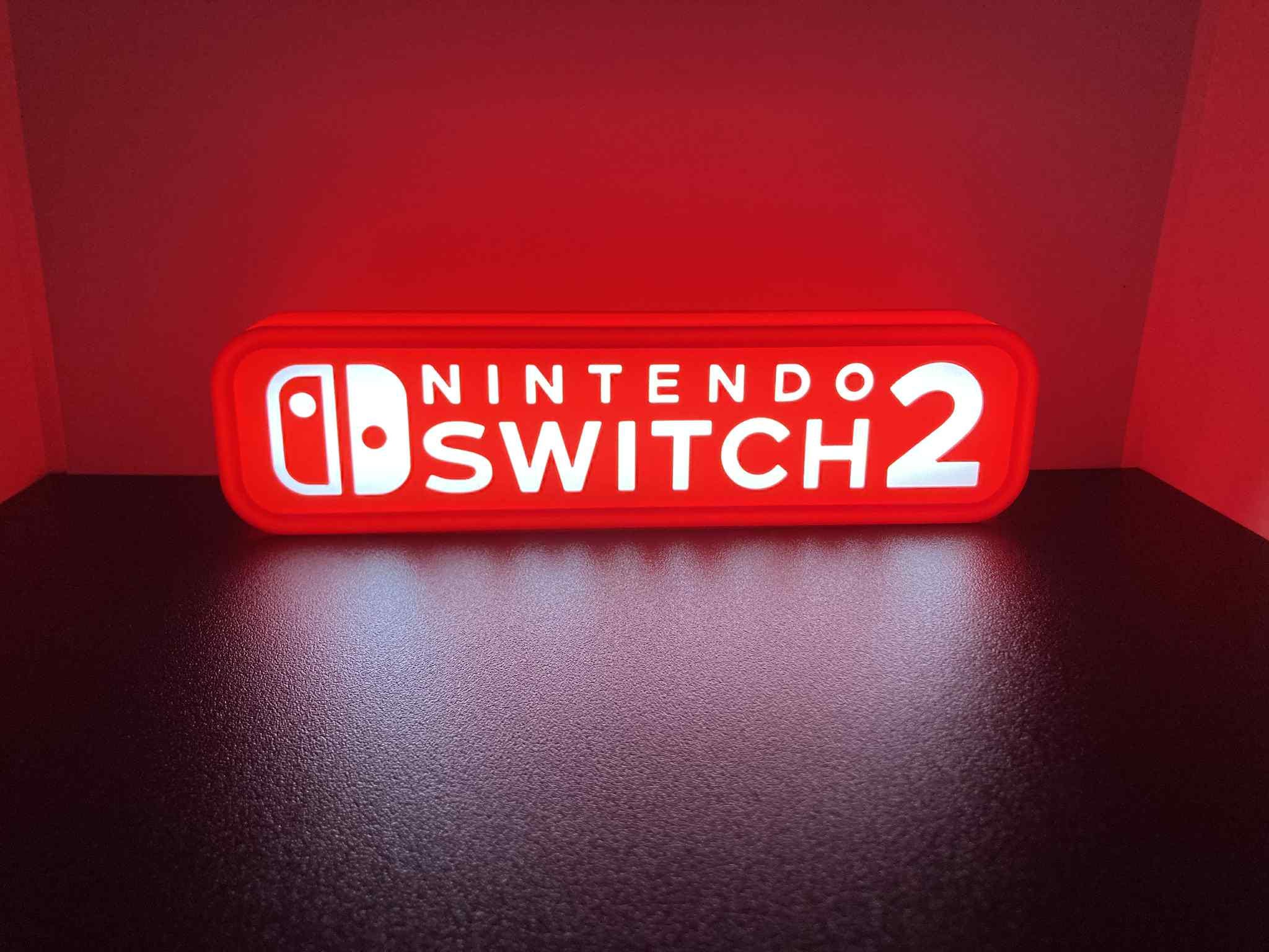 Nintendo Switch 2 3d Printed Led Sign - Etsy