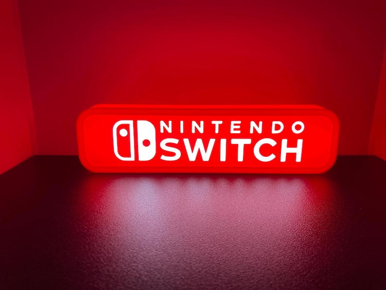 Nintendo Switch 3d Printed Led Sign - Etsy