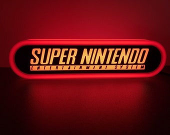Super Nintendo 3d Printed Led Sign