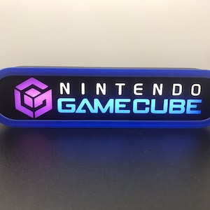Nintendo Gamecube 3d Printed Led Sign - Etsy
