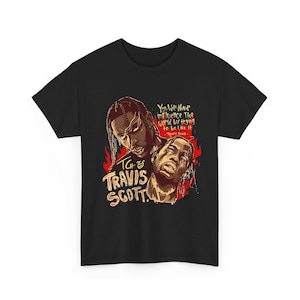 Vintage Travis Scott Bootleg Graphic Tee, Retro Concert T-Shirt, Music Fan Gift, Unisex Heavy Cotton, Hip Hop Merchandise, Streetwear Top