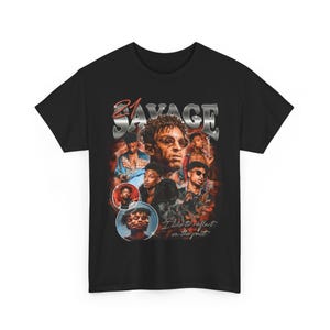 Vintage 21 Savage Bootleg Rap Fan Tee Shirt, Unisex Heavy Cotton T-Shirt, Classic Hip Hop Music Lover Top, Graphic Tee, Streetwear Fashion