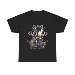 Caitlyn League of Legends Graphic Tee, Arcane Movie Series Unisex Heavy Cotton T-Shirt, Gamer Gift, League of Legends Shirt, Video Game Tee,