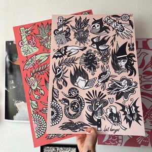 A2 TATTOO FLASH print