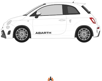 Scritte portiera Abarth 595/695