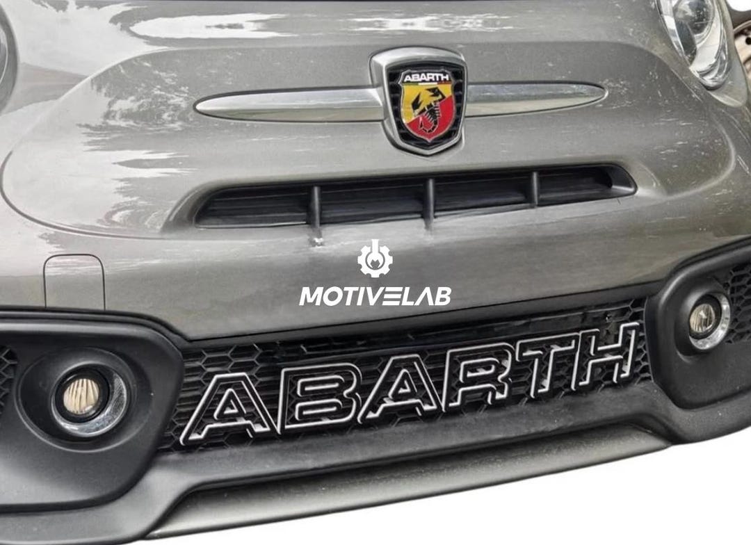 Abarth Bumper Grille Lettering - Etsy