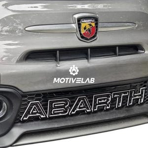 Abarth bumper grille lettering