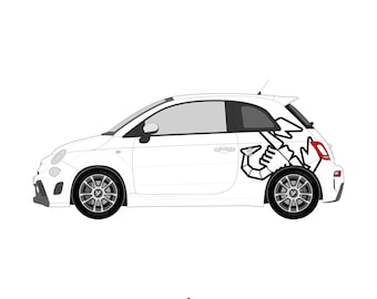 Scorpione laterale Abarth 595/695