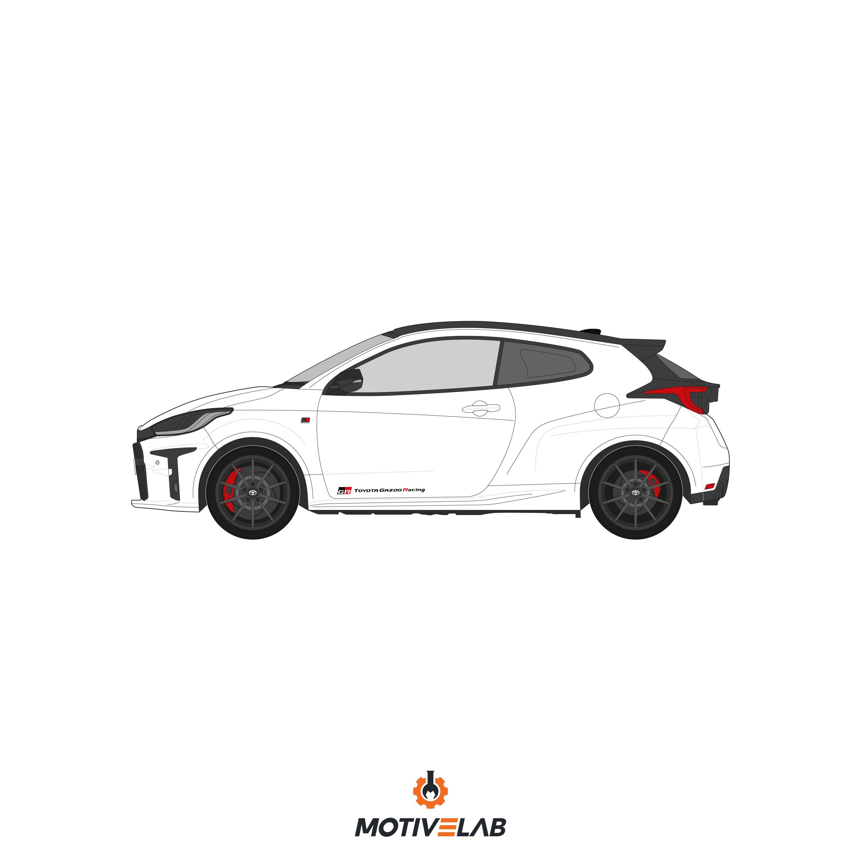 Toyota GR Gazoo Racing Door Stickers - Etsy