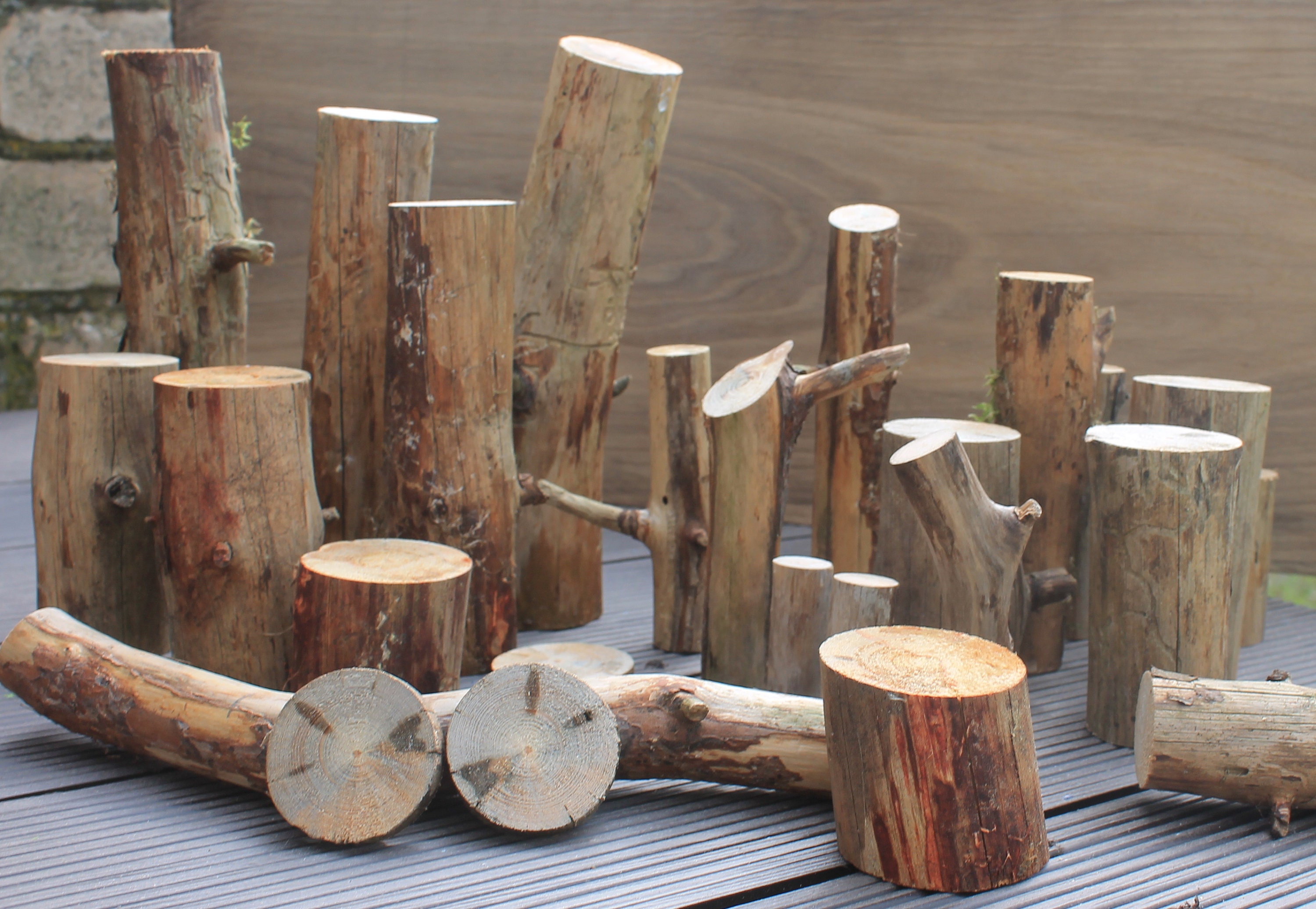 Wood log Natural craft supplies Wood branches Diy kits for adults