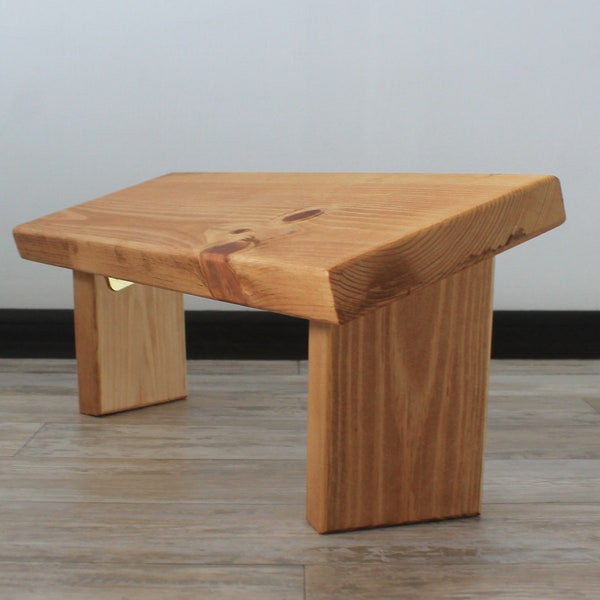Meditation bench Foldable bench Small wood bench Prayer kneeler Handmade small bench Meditation stool