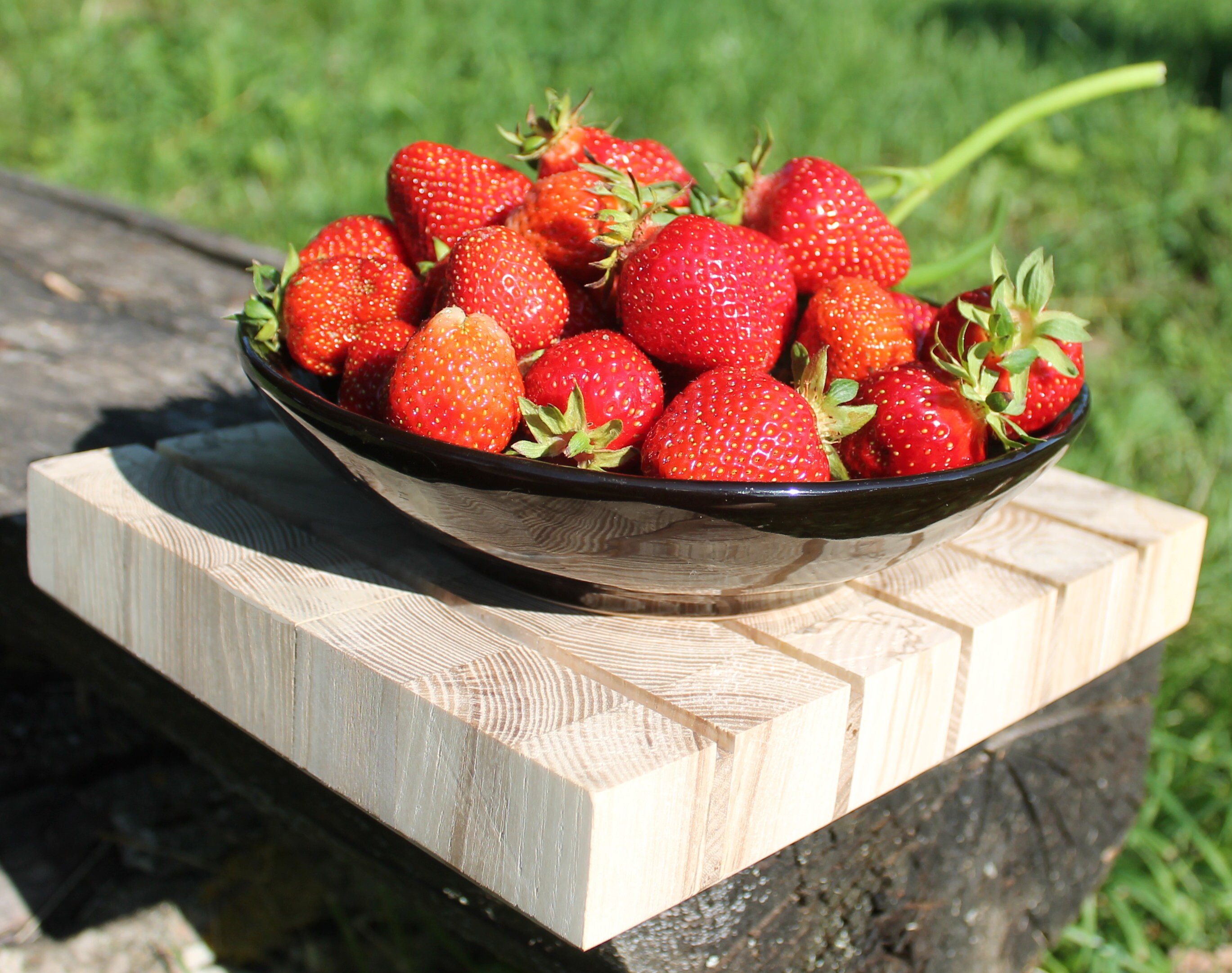 Wood Trivet Rustic Candle Plant Stand Handmade Birch Multifunctional ...