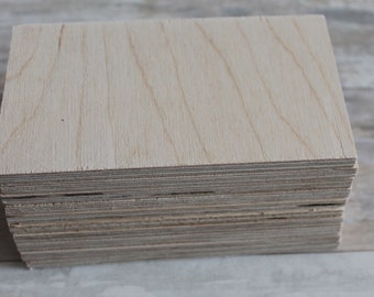 Birch plywood scraps Wood planks Do it yourself Wood burning Painting cutouts 14x8 cm, 10 pcs