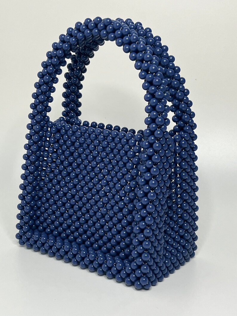 Multi Floral Leaves Beaded Bag