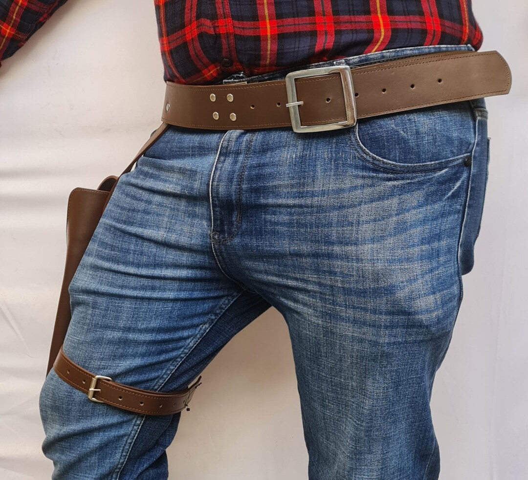 Jyn Erso Belt Gun Holster Leg Strap Cosplay Costume Prop Leather Belt