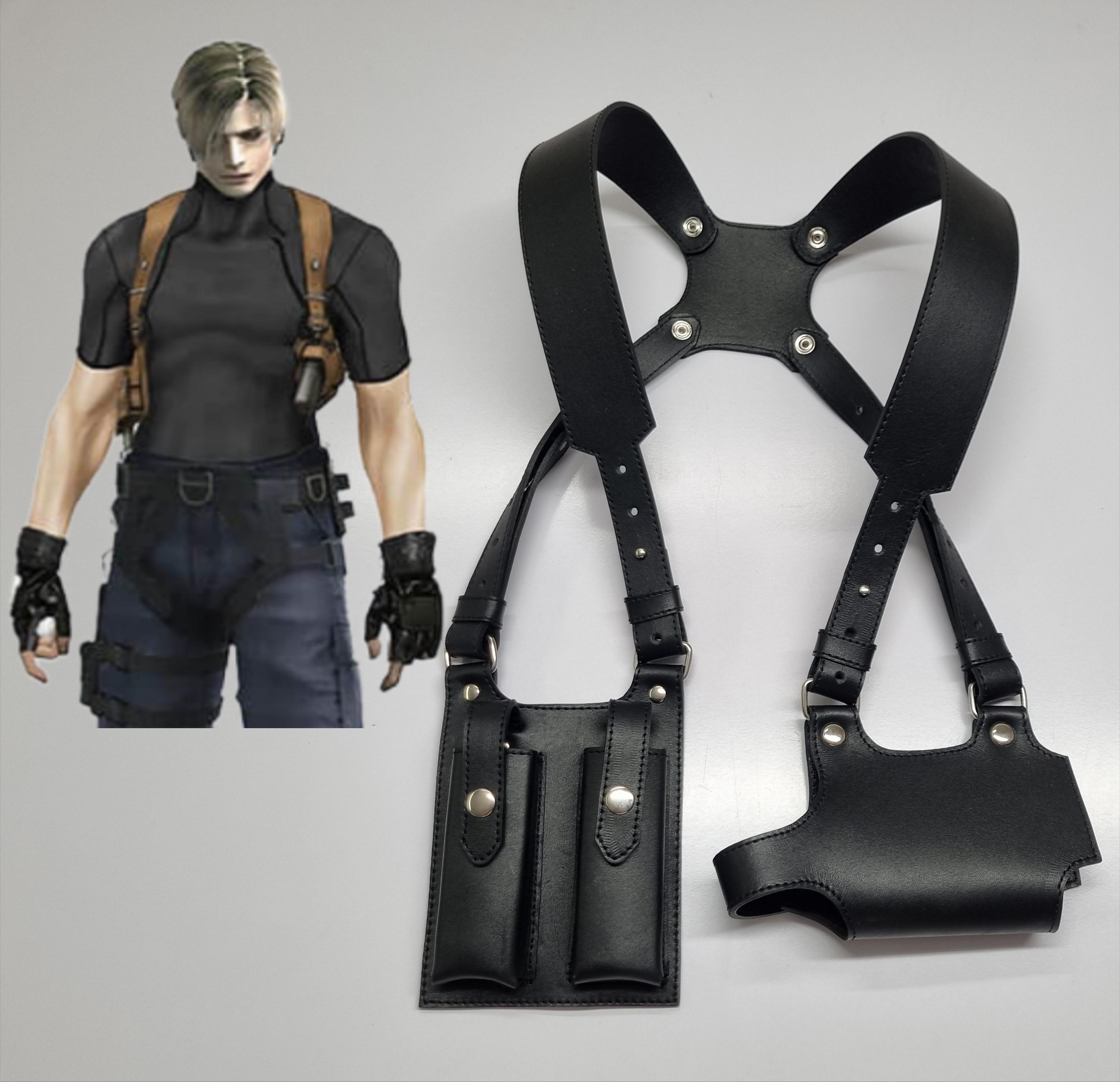 Leon Kennedy Leather Shoulder Holster | Resident Evil Cosplay