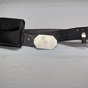 PAKLAND:Custom Made ROTJ Luke Skywalker Jedi Costume Belt with Saber Clip and Pouch Real Thick Material Return of the Jedi Cosplay