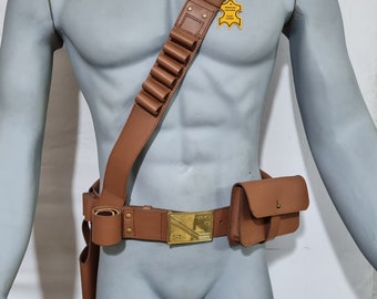 PAKLAND: New Star Wars Belt with Holster Waist Props Soldier Straps, Mandalorian Belt