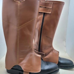 PAKLAND:New Book Of Inspired Boba Fett Leather Boot Cover Custom Made Bo-Katan Kryze Cosplay Shoes Mandalorian Boots Halloween Costumes