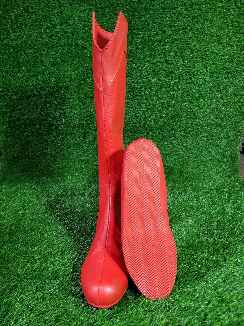 Daredevil Leather Shoes Long Boots Marvel Shoes Billy Club Drop Shoes