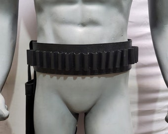 Real Leather Mandalorian Cosplay Belt with Holsters