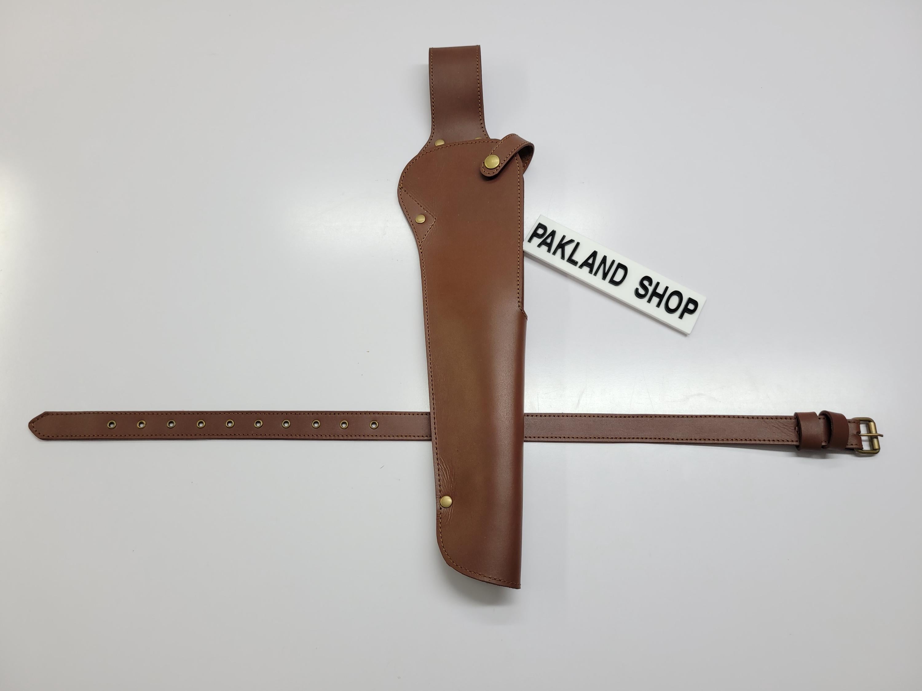 ソーオフショットガンダブルバレル用レザーレッグホルスター、プロップ