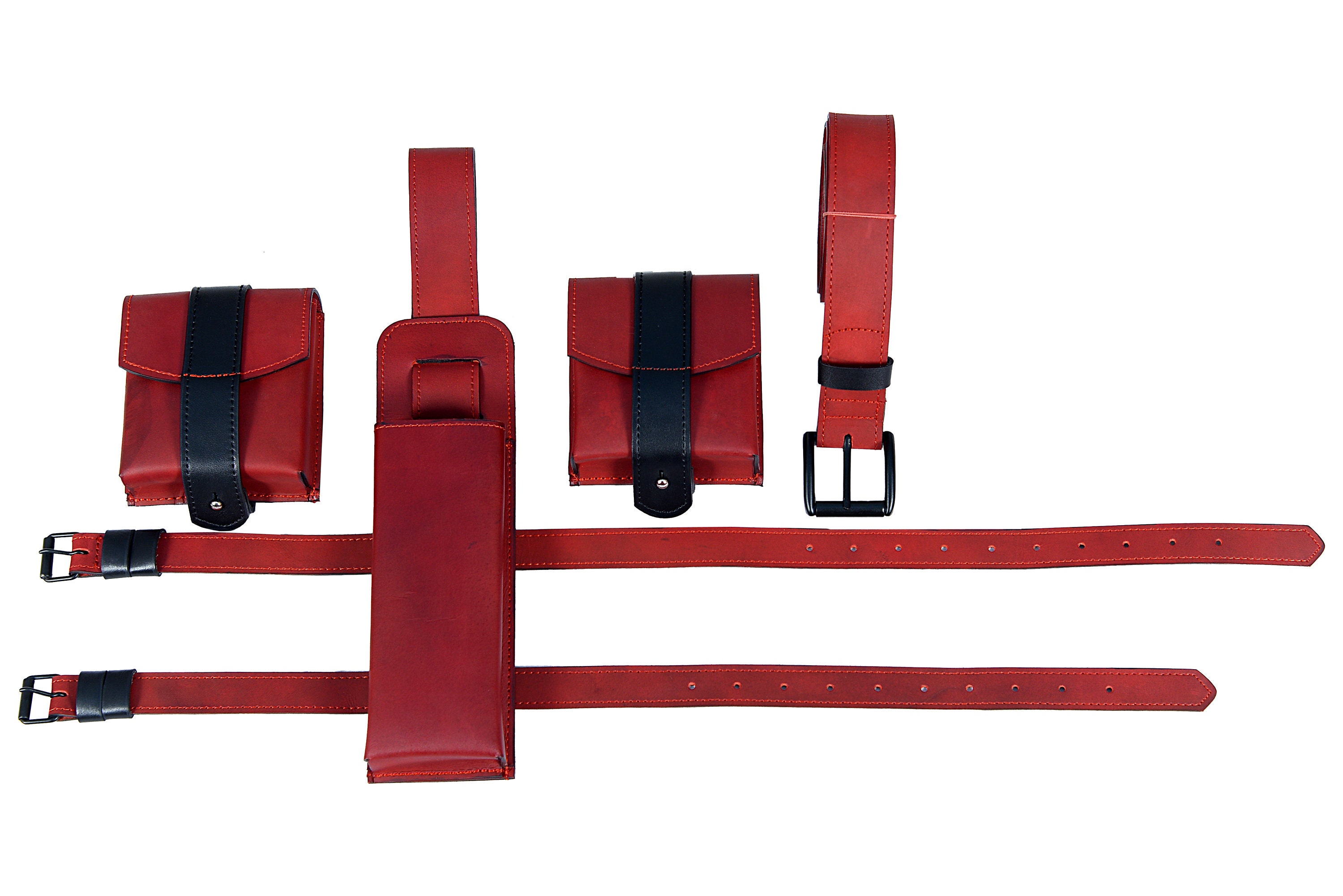Daredevil Belt, 2 Utility Pouches, and Billy Club Drop Pouch Set Marvel ...