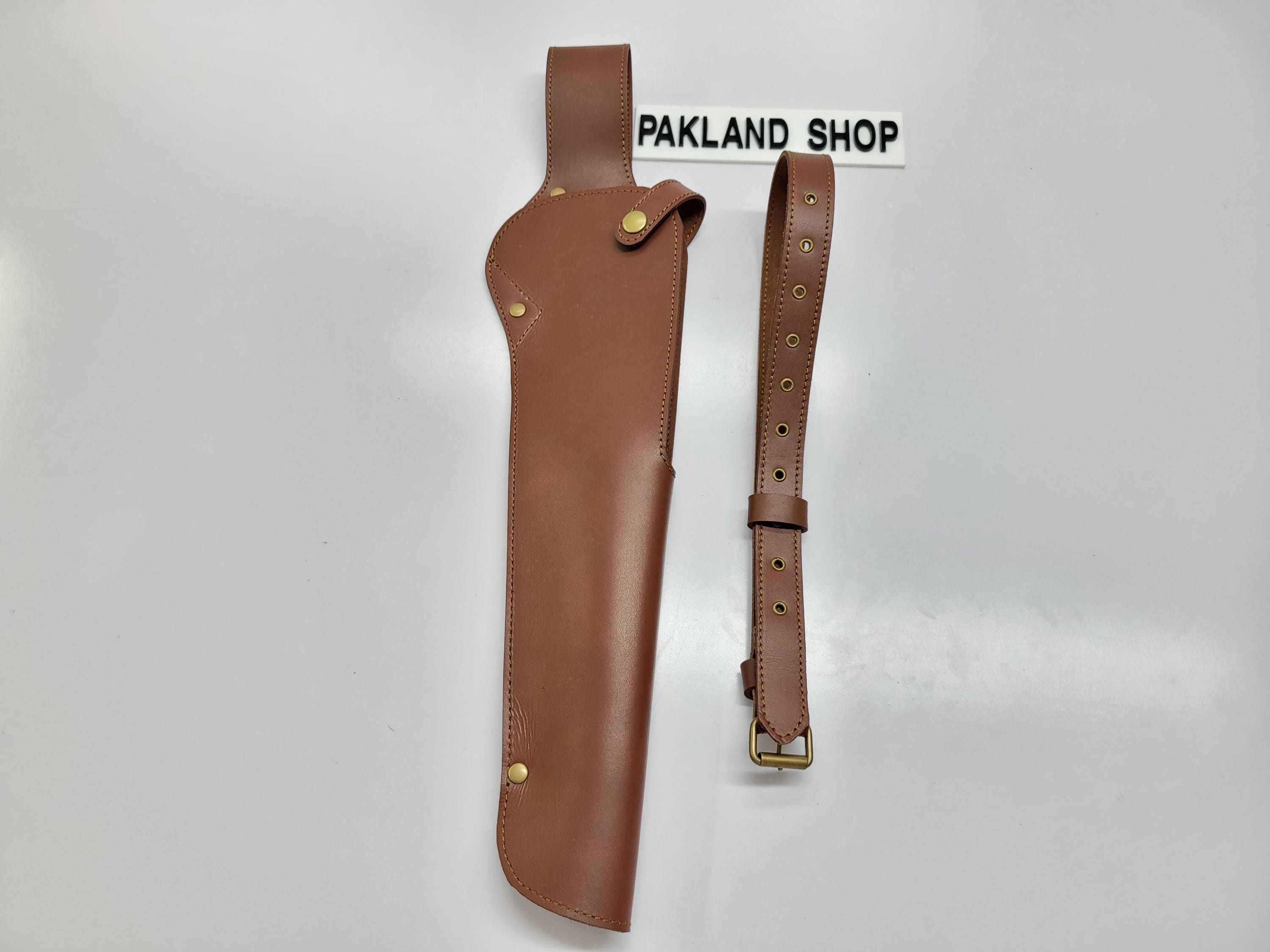 ソーオフショットガンダブルバレル用レザーレッグホルスター、プロップ