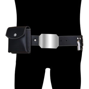 PAKLAND:Custom Made ROTJ Luke Skywalker Jedi Costume Belt with Saber Clip and Pouch Real Thick Material Return of the Jedi Cosplay