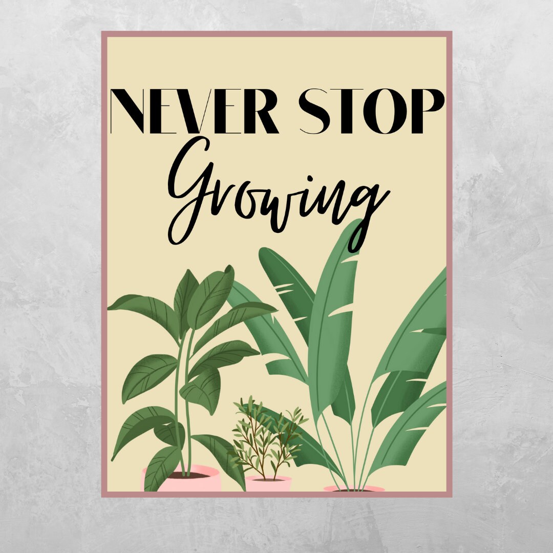 Classroom Poster // Teacher Decor // Growth Mindset // Printable Poster ...