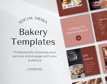 Bäckerei Instagram Post - Bäckerei Instagram Template - Bäckerei Branding Kit - Backen Instagram post - Pastry Post | Canva Beiträge | Instagram-Feed