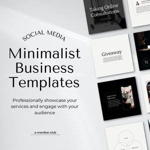 Business Instagram Templates | Minimalist Instagram Post Templates | Modern Instagram Templates | Canva Instagram Templates | Aesthetic Feed