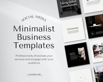 Modelos de Instagram para Empresas | Modelos de Posts Minimalistas para Instagram | Modelos Modernos para Instagram | Modelos de Instagram do Canva | Feed Estético