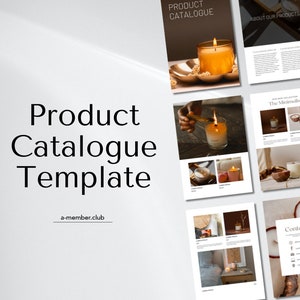 Product Catalogue Template | Product List Menu | Modern Minimalist Catalogue Canva Template