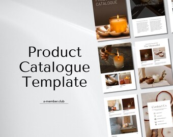 Product Catalogue Template | Product List Menu | Modern Minimalist Catalogue Canva Template