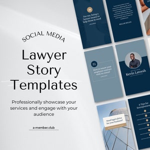 Lawyer Instagram Canva Templates | Attorney Social Media Kit | Law Firm Marketing Templates | Legal Editable Posts | Instant Download Pack