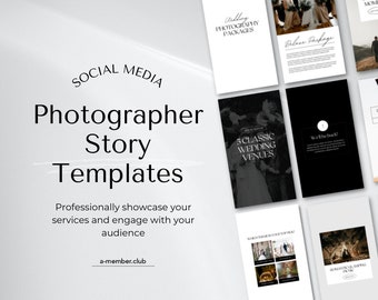 Photography Instagram posts | Photography Story Template, Canva template design, marketing templates, portrait photography | Instagram story
